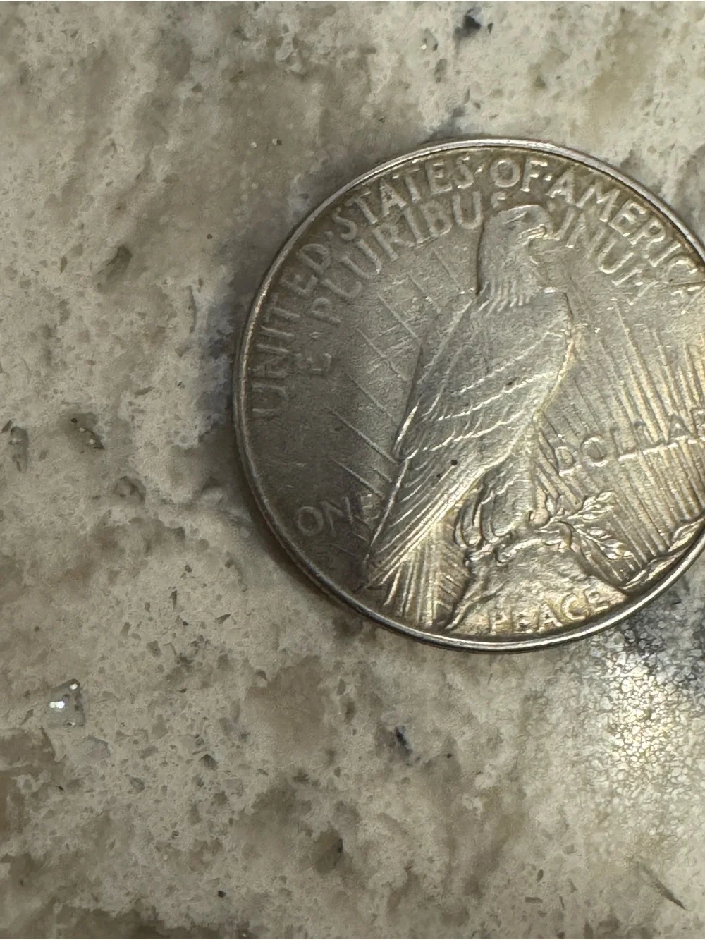 1935 Peace Silver Dollar - Classic Silver Tone